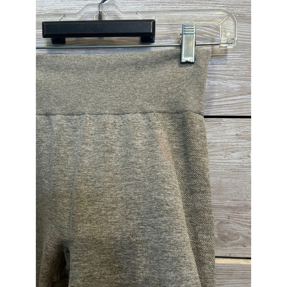 Gymshark Flex High Rise Leggings Khaki Sand Marl Seamless - Picture 2 of 6